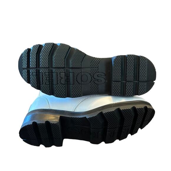 Sorel Lennox Lace STKD Waterproof Leather Boot Winter City NEW Size 9.5 White - Picture 10 of 12